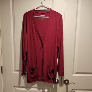 Torrid Deep Red Open Front Cardigan